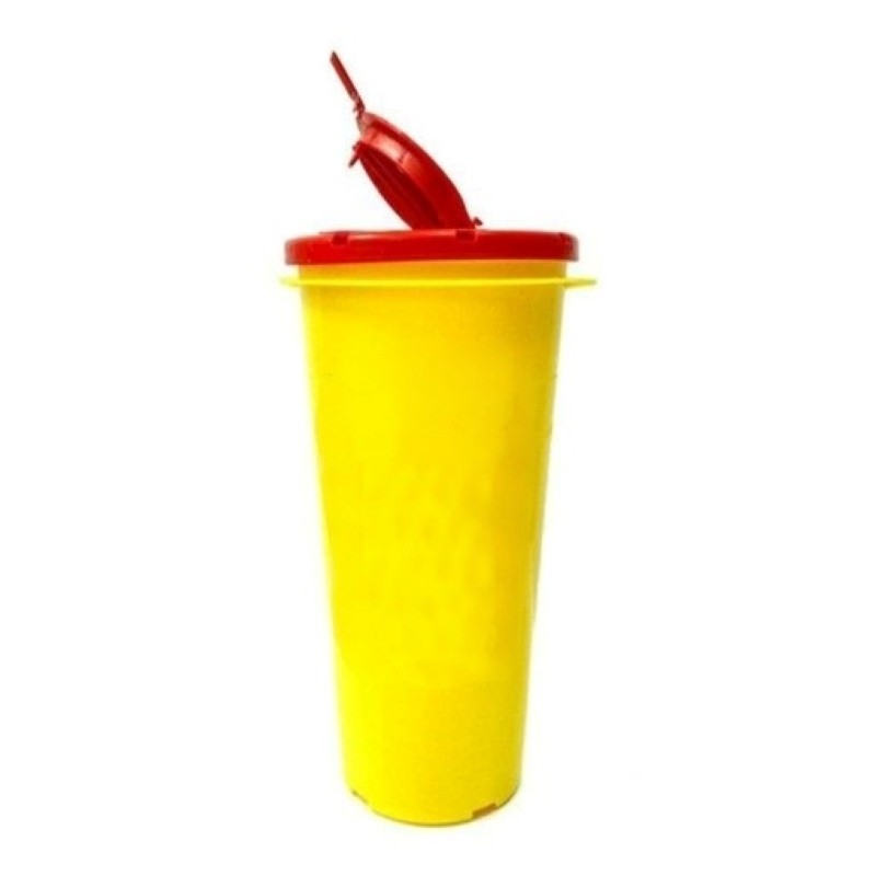 Контейнер ПП BIOSIGMA круглий, 1,5 л, для збору медичних відходів BSCF374